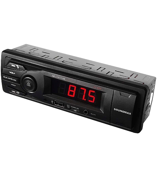 Автомагнитола Soundmax SM-CCR3169B, 1 DIN, Bluetooth, USB Type-A, AUX