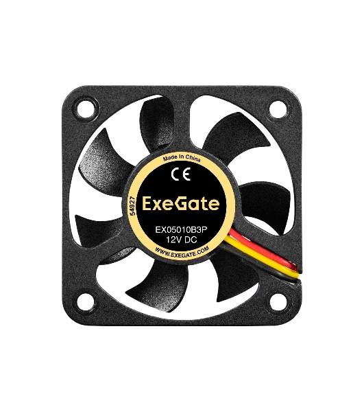 Вентилятор для корпуса ExeGate EX05010B3P черный, 50 мм, 5500 об/мин, 30 дБ, 3 pin