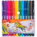 Фломастеры Deli EC156-12 ColoRun 12 цветов, пластиковая туба, фото4