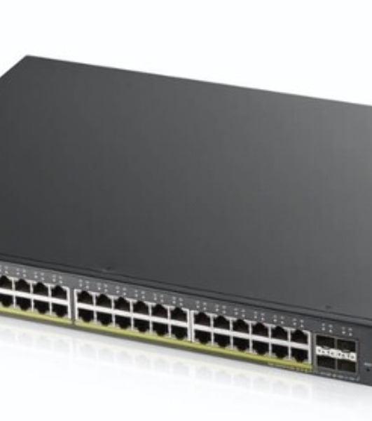 Коммутатор Zyxel XGS2210-52HP, 48 port Gigabit L2 managed PoE+ switch, 375 Watt, 4x 10G