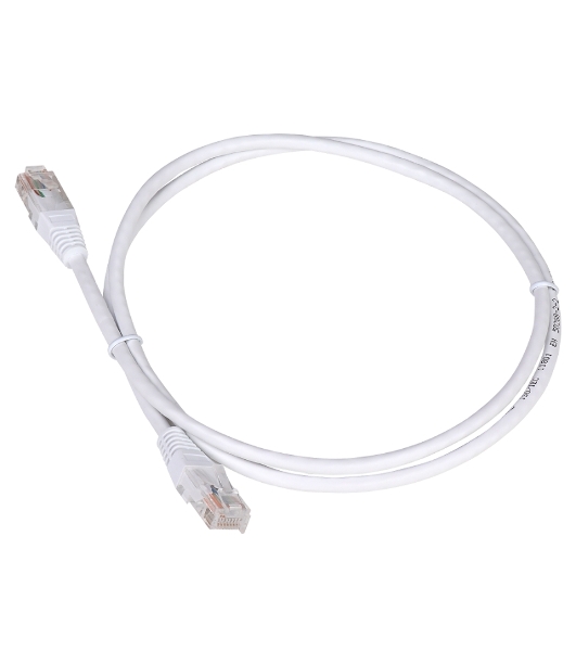 Патч-корд LANMASTER TWT UTP cat.5e, с заливными колпачками, 20.0 м, белый