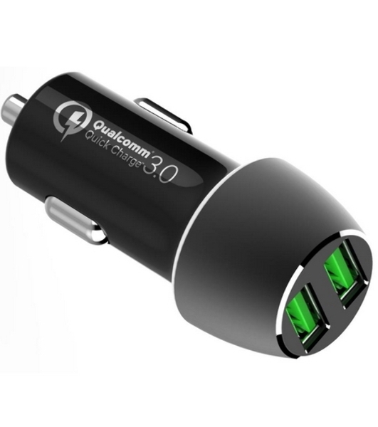 Автомобильное ЗУ ACD 36Вт, 2xUSB QC, 3.6~12В/3А RTL