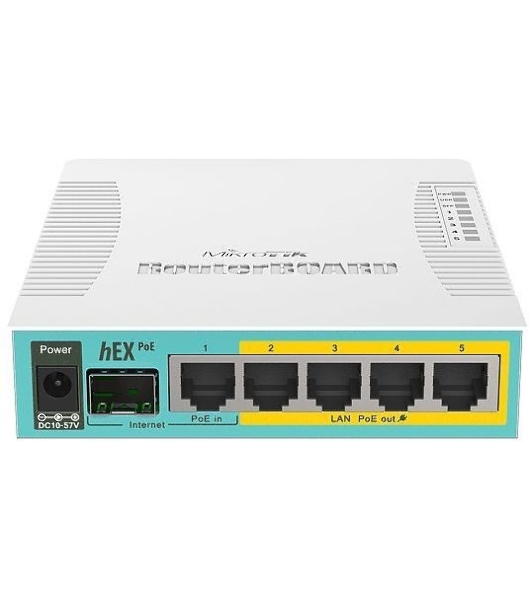 Маршрутизатор 10/100/1000M 5PORT HEX POE RB960PGS MIKROTIK