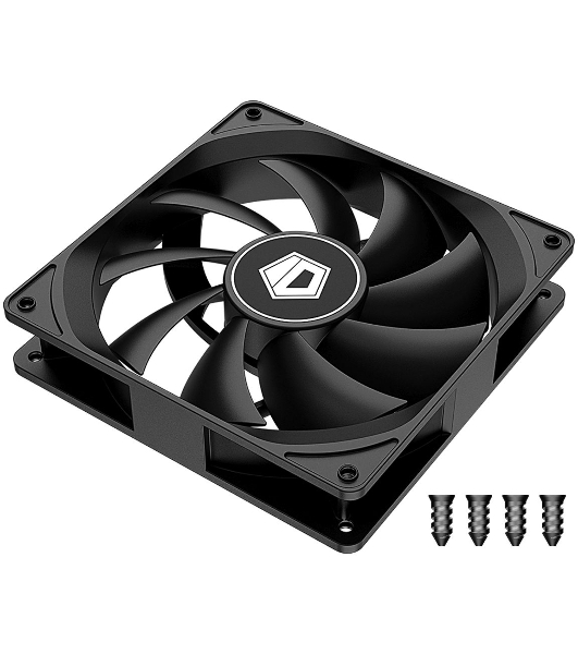 Вентилятор для корпуса ID-Cooling FL-12025K черный 120мм 1250rpm 21db 3-pin