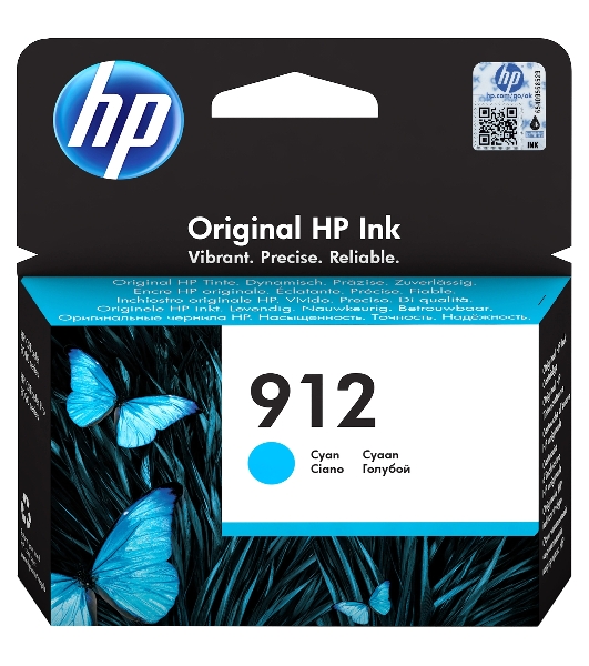 Картридж струйный HP 912 3YL77AE голубой (315стр.) для HP OfficeJet 801x/802x