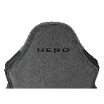 Кресло игровое Бюрократ Zombie Hero серый текстиль/эко.кожа крестов. пластик, фото5