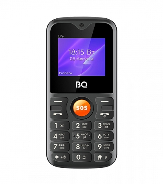 Мобильный телефон BQ 1853 Life черный/зеленый