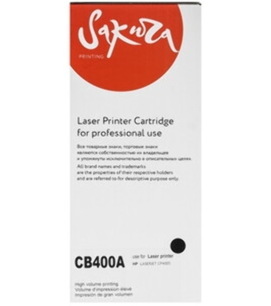 Картридж лазерный Sakura CB400A для HPColor LaserJet CP4005/CP4005n/CP4005dn, черный, 7500 к.