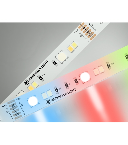 Светодиодная лента Ambrella light GS4501 5050+2835 90Led/ 13W m/ 24V IP20 RGB+CCT 3000-6500K/5000*12*1.87mm (6 конт.)