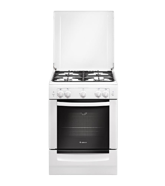 Плита газовая Gefest ПГ 6100-01 белый, конфорок 4 шт, духовка 52 л, 60 см x 85 см x 60 см