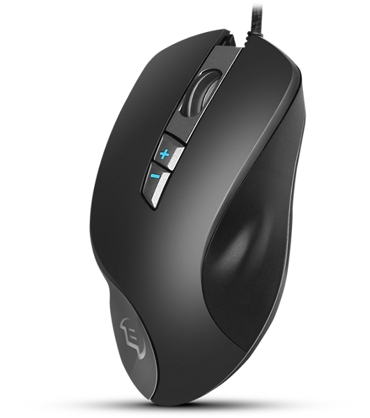 Мышь проводная SVEN RX-G970 черный, 4000 dpi, USB, кнопки - 7