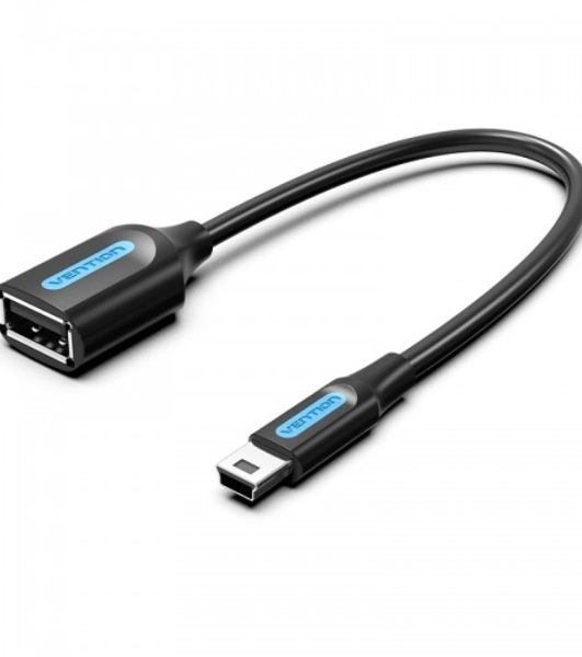 Адаптер переходник Vention OTG USB 2.0 AF/mini B 5pin - 0.15м