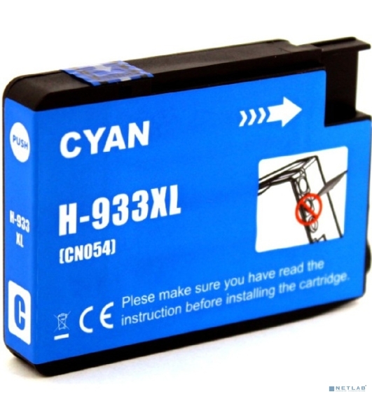 Струйный картридж NV Print 933XLC (NV-CN054AE) Cyan для HP Officejet 6100, 6600, 6700, 7110, 7510, 7610, 7612 (825 стр)