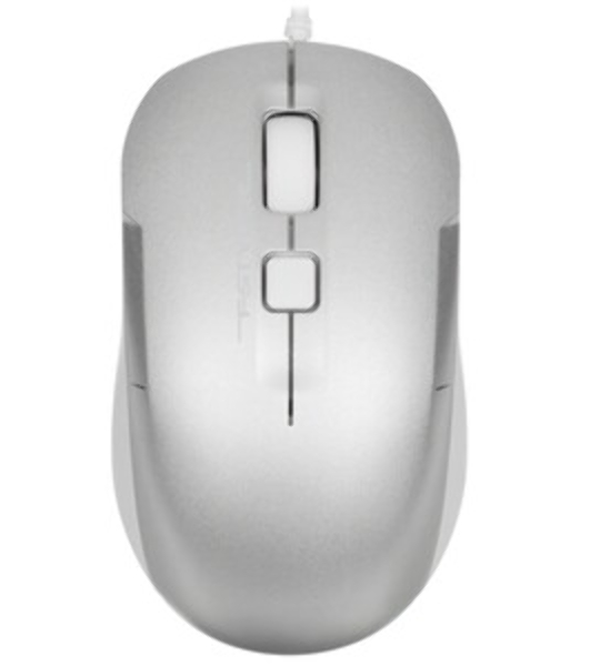 Мышь проводная A4Tech Fstyler FM26S серебристый/белый, 1600 dpi, USB, кнопки - 4