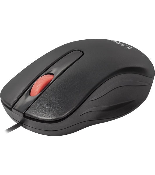 Мышь проводная Defender Point MM-756 черный, 1000 dpi, USB, кнопки - 3