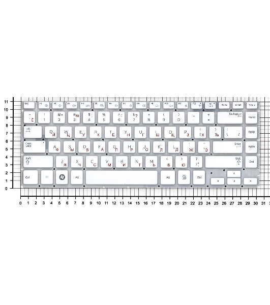 Клавиатура для ноутбука Samsung Q470, белый