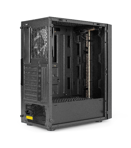 Компьютерный корпус Miditower ExeGate EVO-9211-800NPX (ATX, БП 800NPX с вент. 12см, с окном, 2хUSB+1хUSB3.0, HD аудио, черный, 1 вент. с RGb подсветкой)