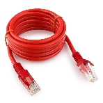 Патч-корд UTP Cablexpert cat.5e, 2м, литой, многожильный, красный, фото 1