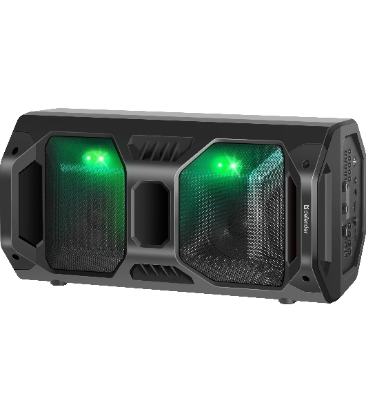 Портативная акустика Defender Rage 50 Вт Light/BT/FM/USB/LED/TWS черный