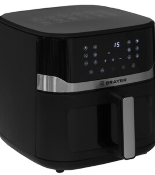 Аэрогриль Brayer BR2040 черный, 1800 Вт, 10 л, сенсор, 12 программ