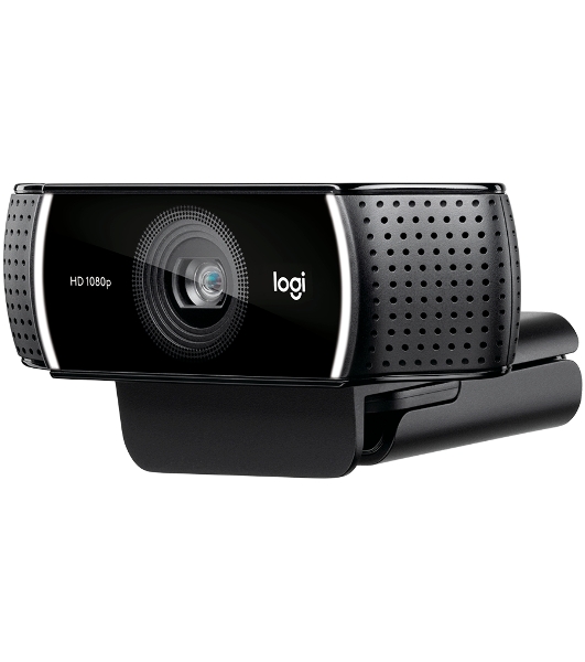 Веб-камера Logitech C922 Pro Stream 1920x1080, 30 кадр/с, USB Type-A, микрофон (2 шт, шумоподавление), автоматическая фокусировка, автоосвещение, универсальное крепление