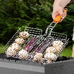 Решетка-гриль Camping Palisad 260х320х65 мм, объемная, хромир., фото 1