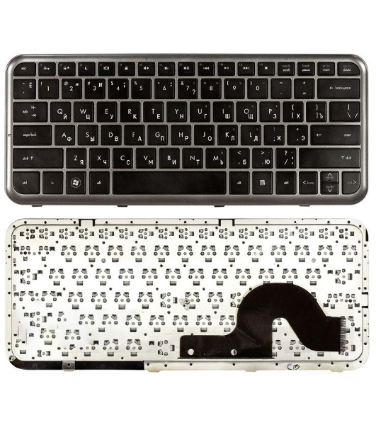 Клавиатура для ноутбука HP Pavilion dm3 dm3-1000 черная с серой рамкой