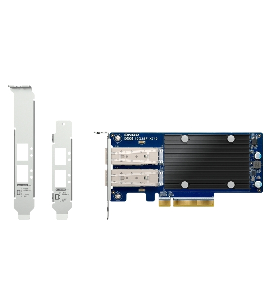 Сетевая карта QNAP Expansion Card QXG-10G2SF-X710 PCIe Gen3 x8 2x10GbE(SFP+)