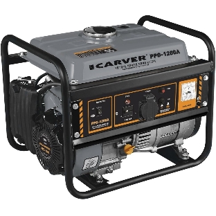 Электрогенератор бензиновый Carver PPG-1200, 1.05 кВт, 65 дБ, 24 кг