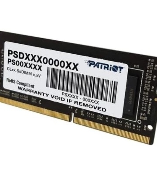Оперативная память Patriot Signature, DDR4, 4GB (1x4 GB), 2666 MHz, CL19, SO-DIMM