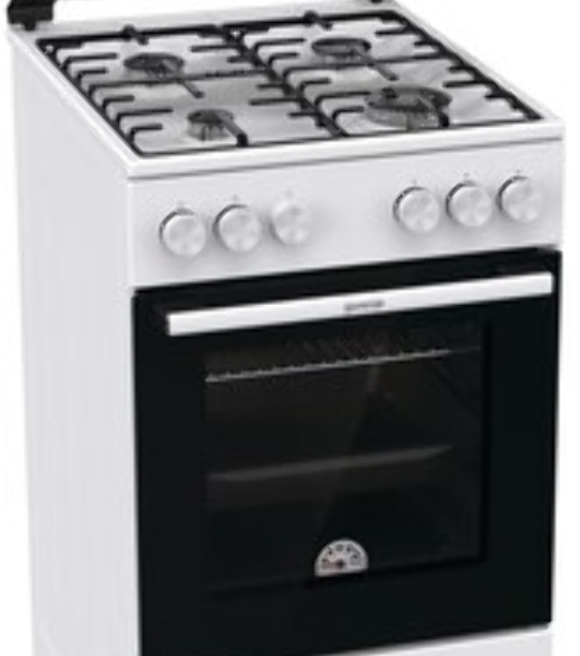 Плита газовая Gorenje GG5A10WH белый, конфорок 4 газовых, духовка 70 л, 50 см x 85 см x 59.4 см