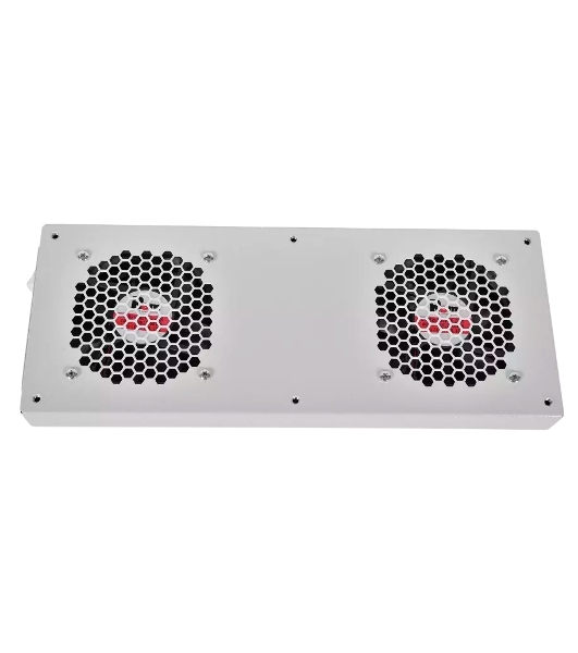 Вентиляторный модуль Rem R-FAN, 48V, 45х432х195 мм (ВхШхГ), вентиляторов: 2, 86 дБ, поток: 300 м3/ч, для шкафов ШТК, ШРН, ШТВ, серый