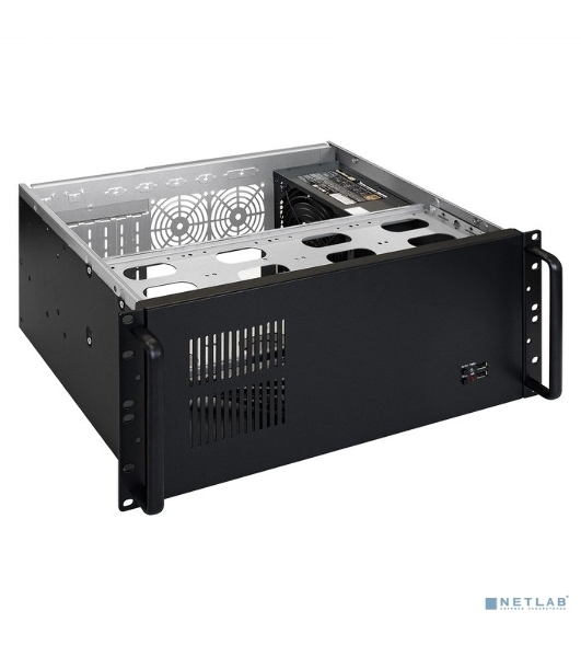 Серверный корпус ExeGate Pro 4U300-08 (RM 19', высота 4U, глубина 300, БП 1200PPH-SE 80 PLUS® Bronze, USB)