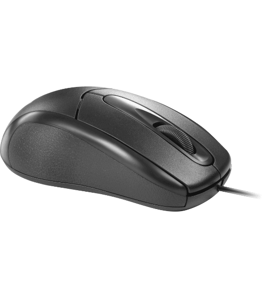 Мышь проводная Defender Standard MB-580 черный, 1000 dpi, USB, кнопки - 3