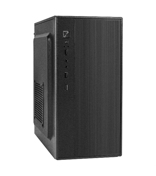 Компьютерный корпус Minitower ExeGate BAA-408-AA500 (mATX, БП AA500 с вент. 8см, 2*USB, HD Audio, черный)