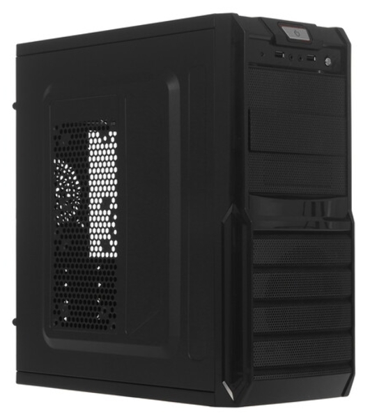 Компьютерный корпус ExeGate EX278399RUS Miditower ExeGate XP-329S Black, ATX, (XP500, Black,120мм), 2хUSB, Audio