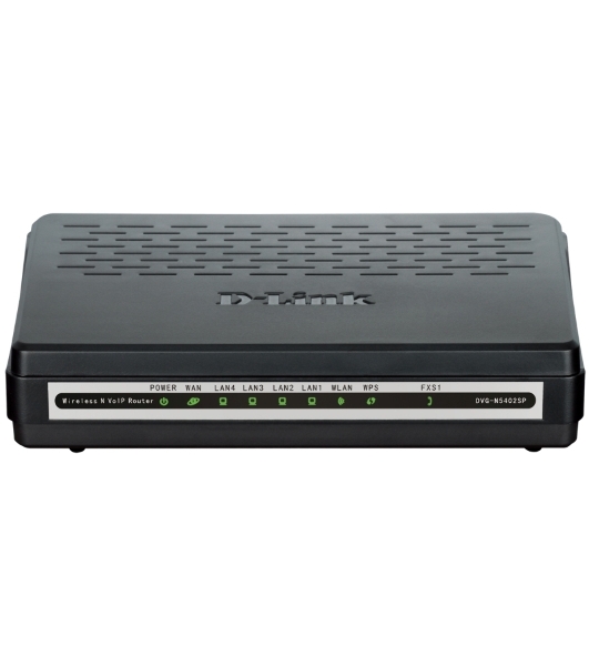Маршрутизатор беспроводной D-Link DVG-N5402SP/1S/C1A 10/100BASE-TX черный