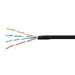 Кабель SkyNet Light UTP outdoor 4x2x0,46, медный, FLUKE TEST, кат.5e, однож., 100 м, box, черный, фото 1