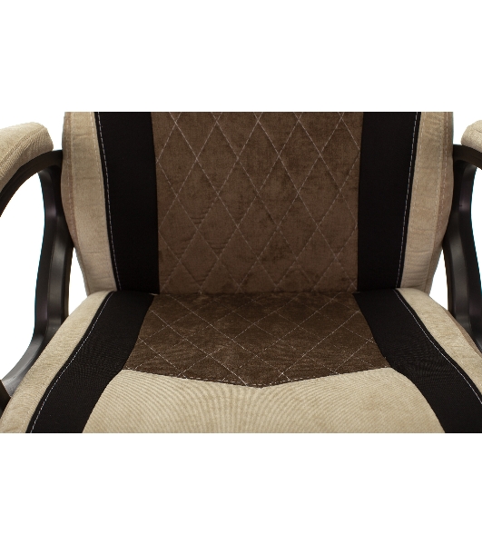 Кресло Бюрократ VIKING 6 KNIGHT BR FABRIC коричневый, ткань, 120 кг, механизм качания