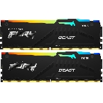 Оперативная память Kingston Fury Beast, DDR5, 32GB (2x16GB), 5200MHz, CL40, DIMM, с радиаторами, RGB, черный, фото4