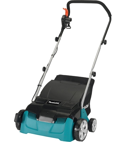 Газонокосилки Makita UV3200 Скарификатор, 1300Вт,32см,3500об\мин,5уров(-10+10мм),30л,нож-фреза,12кг,кор