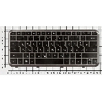 Клавиатура для ноутбука HP Pavilion dm3 dm3-1000 черная с серой рамкой, фото2