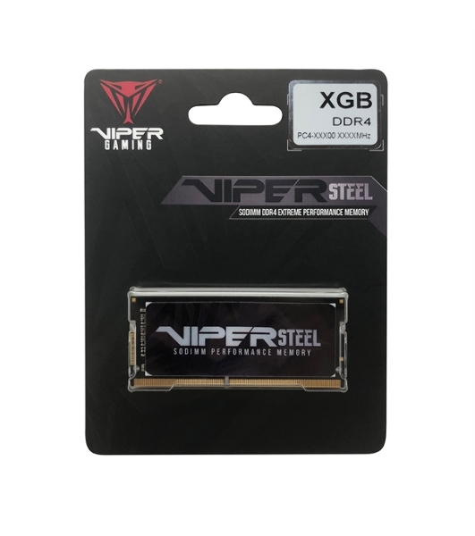 Оперативная память Patriot Steel Series, DDR4, 32GB (1x32 GB), 3200 MHz, CL22, радиатор, черный, SO-DIMM