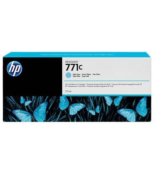 Картридж струйный HP №771C B6Y12A светло-голубой для HP DJ Z6200 (775мл)