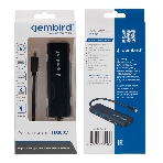 Разветвитель USB3.1 Gembird UHB-C425, 2xUSB, 2xType-C, с доп.питанием (порт Type-C), кабель Type-C 19см, фото 1