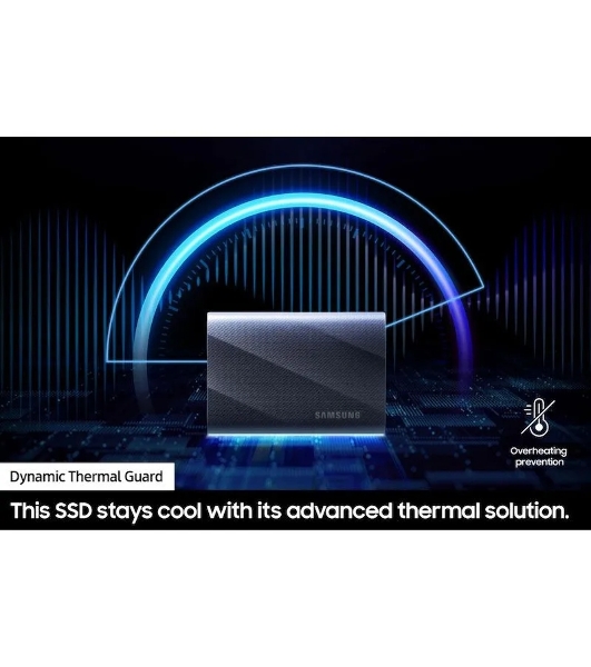 Накопитель SSD 2Tb Samsung T9 MU-PG2T0B/WW, V-NAND, USB 3.2 Gen 2 Type-C [R/W - 2000/2000 Mb/s] черный