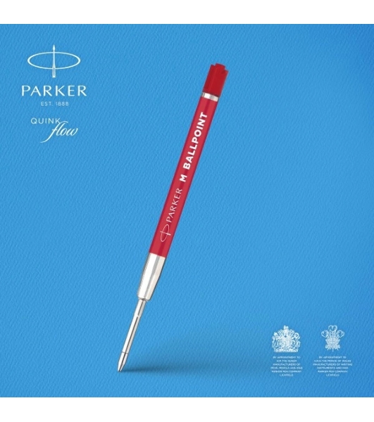 Стержень шариковый Parker QuinkFlow Basic Z09 (CW2166545) M 1мм, красные чернила, блистер (2шт)