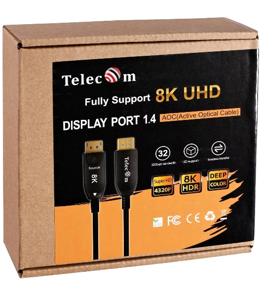 Активный оптический кабель Telecom DP1.4 8K@60Hz 30м TCG2130-30M