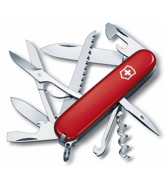 Нож перочинный Victorinox Huntsman (1.3713) 91мм 15функций красный карт.коробка