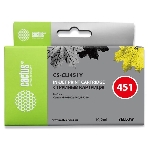 Картридж струйный Cactus CS-CLI451Y желтый (10.2 мл) для Canon MG 6340/5440/IP7240, фото 1